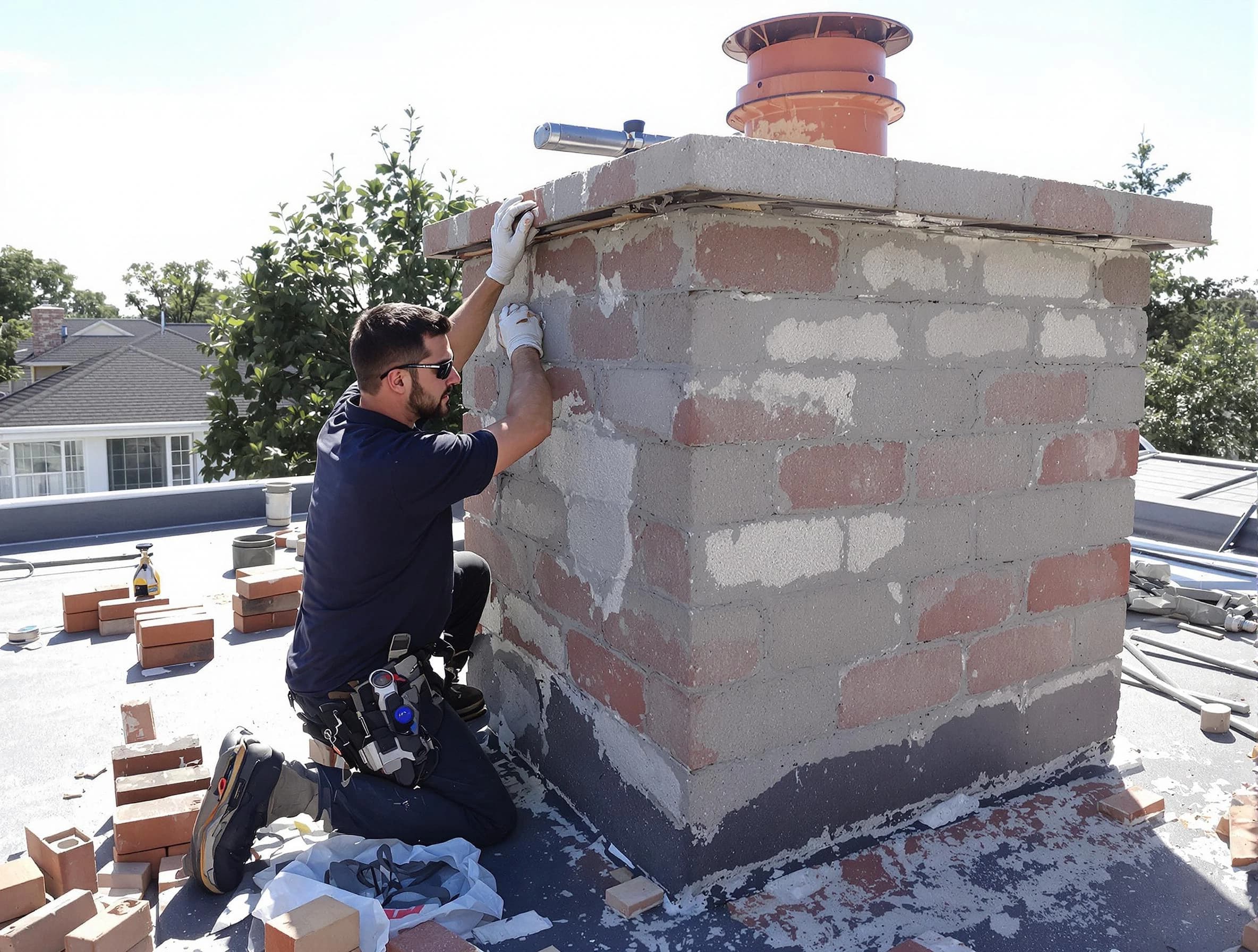 Advanced chimney repair process by Pleasant View Chimney Sweep in Pleasant View, UT