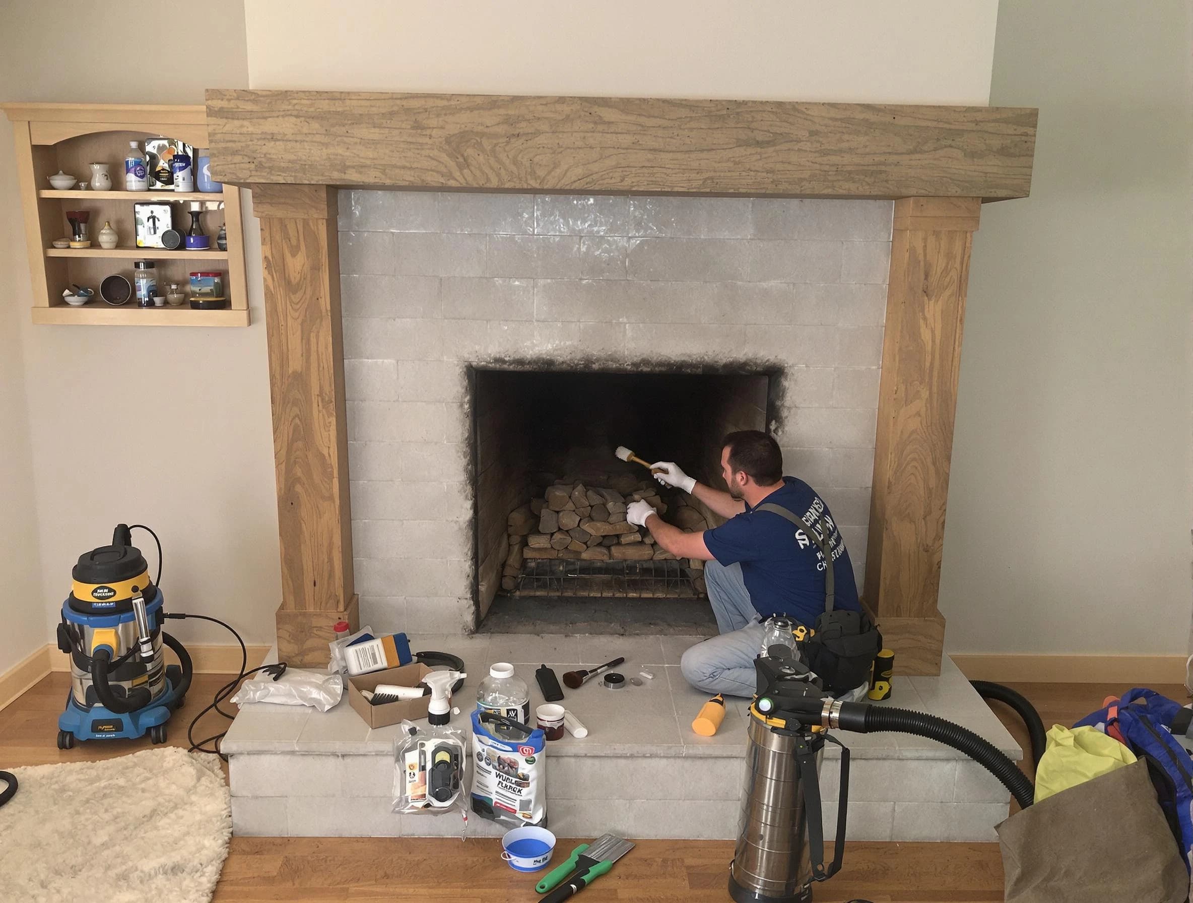 Detailed creosote removal process by Pleasant View Chimney Sweep in Pleasant View, UT
