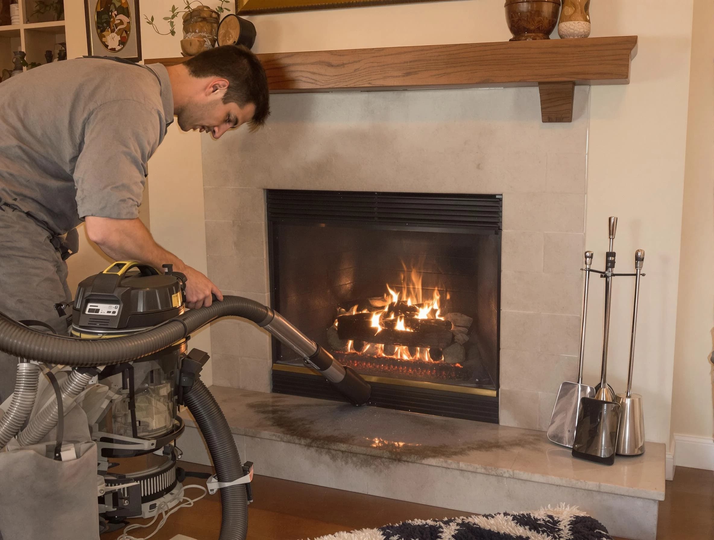 Routine fireplace upkeep by Pleasant View Chimney Sweep in Pleasant View, UT