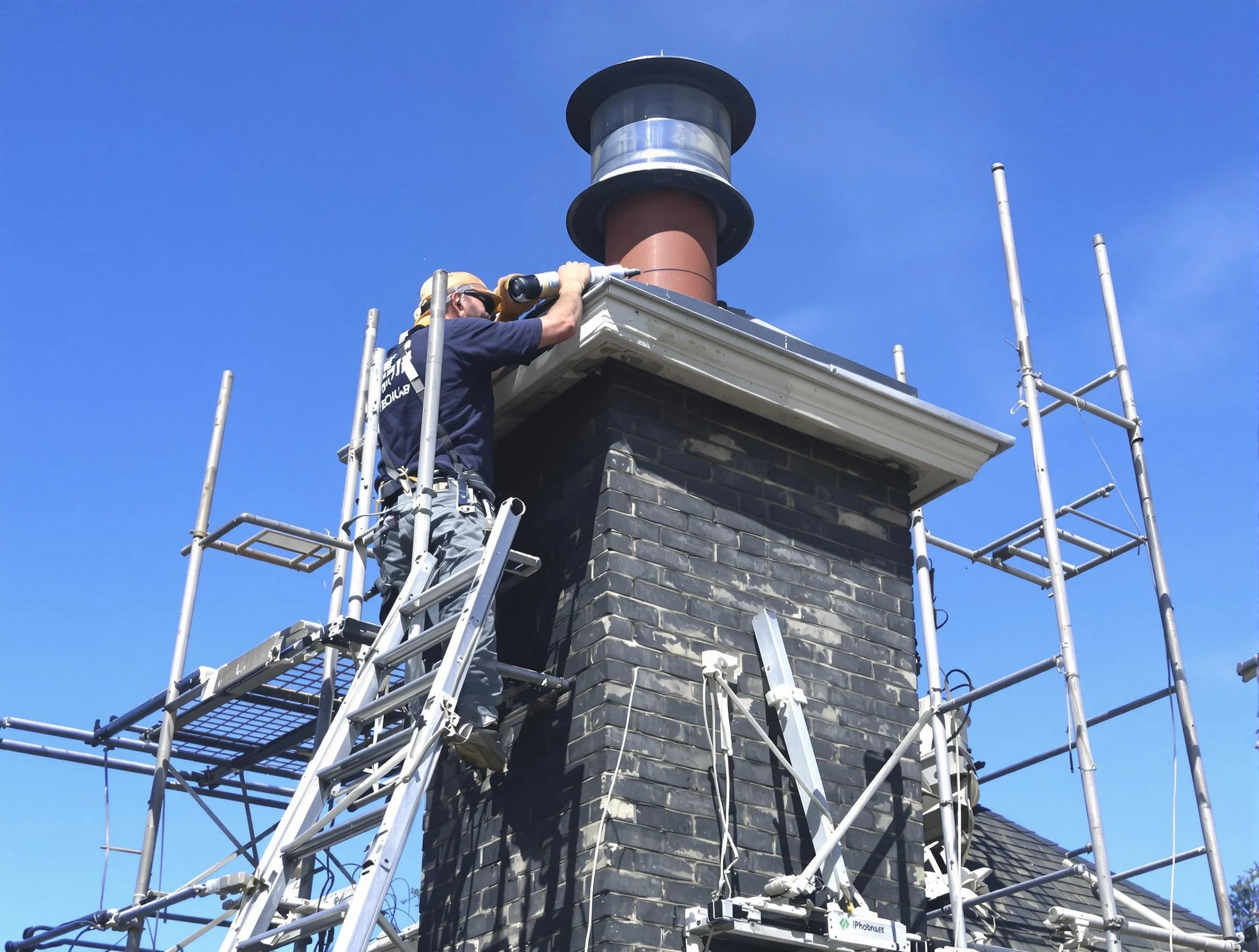Sturdy chimney crown finished by Pleasant View Chimney Sweep in Pleasant View, UT