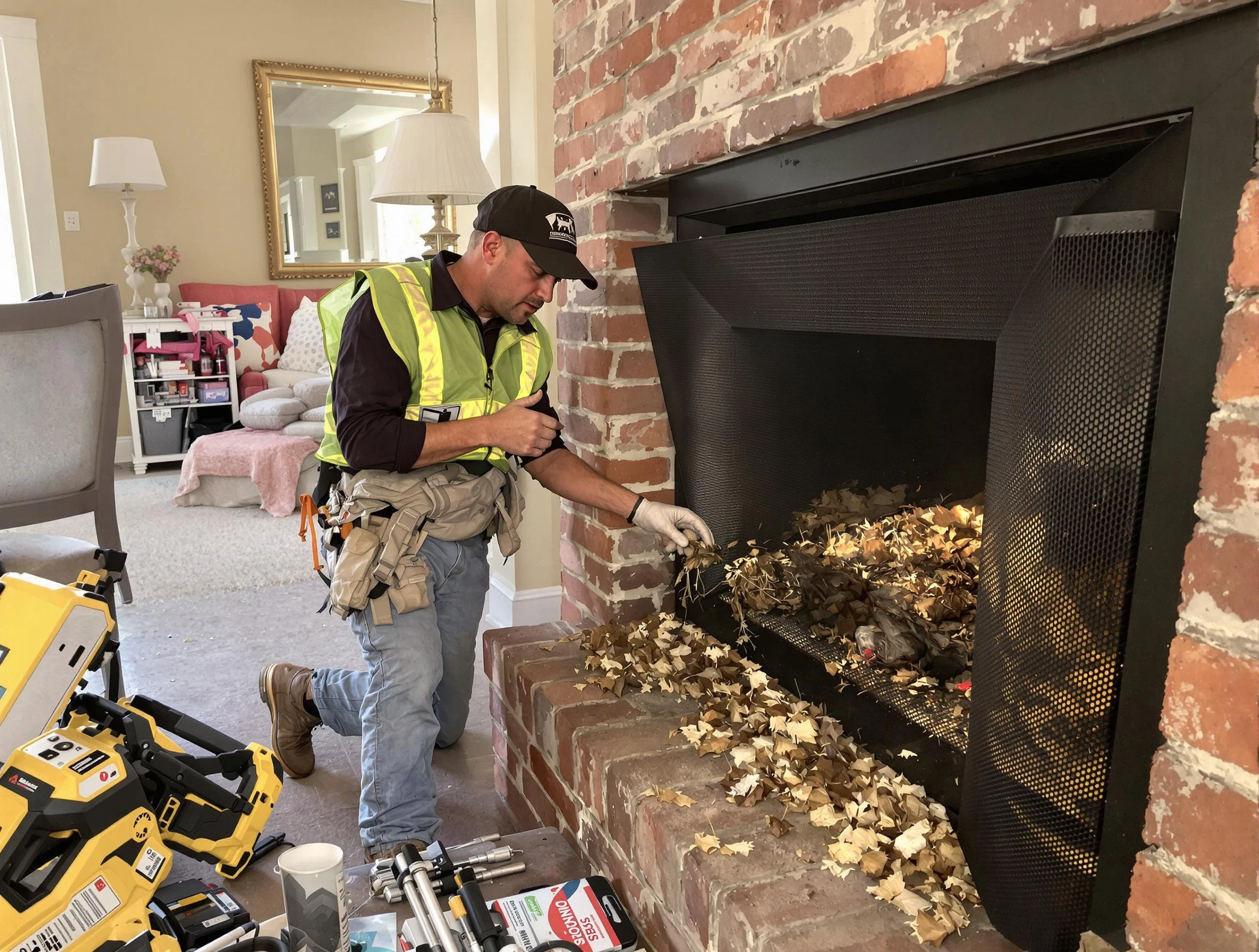 Safe screening installation by Pleasant View Chimney Sweep in Pleasant View, UT