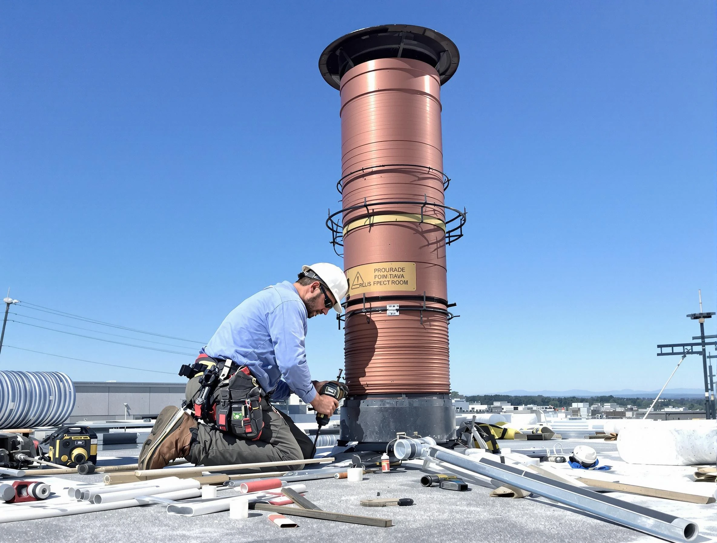 Installed chimney liner by Pleasant View Chimney Sweep in Pleasant View, UT