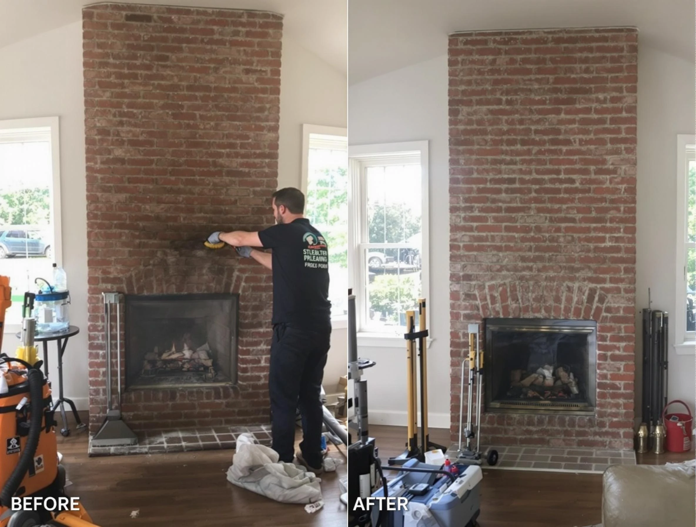 Finished chimney sweeping service by Pleasant View Chimney Sweep in Pleasant View, UT